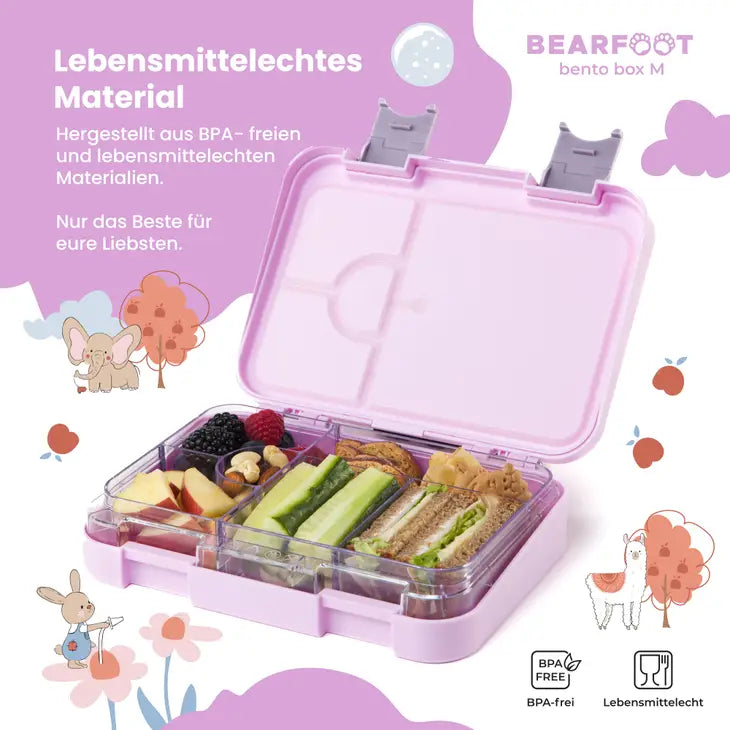 Kinder Brotdose mit Fächern - Lama